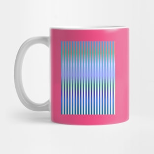 Peacock and Flower (Stripes) Mug